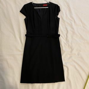 Hugo Boss wrap dress black